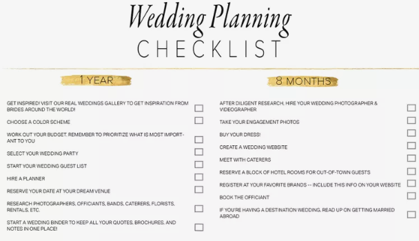 Free Printable:Ne2v-Ia7hfq= Wedding Checklist Printable