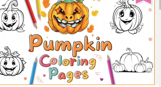 Free Printable:5ugd2cmjqmk= Pumpkin Coloring Pages