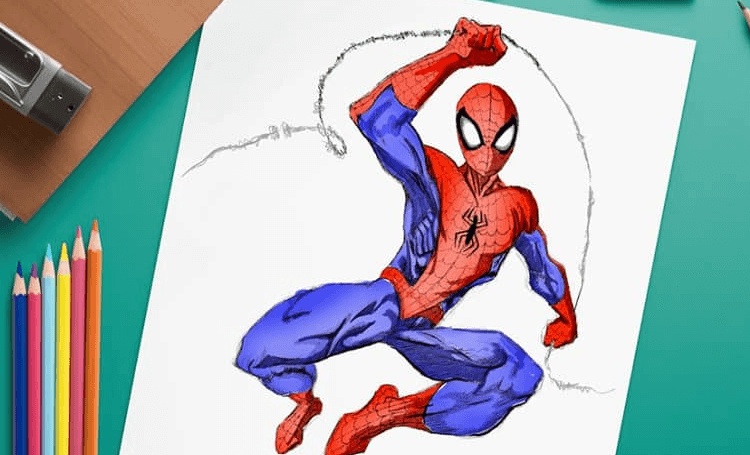 Drawing:7barsug8u0w= Easy:7barsug8u0w= Spiderman